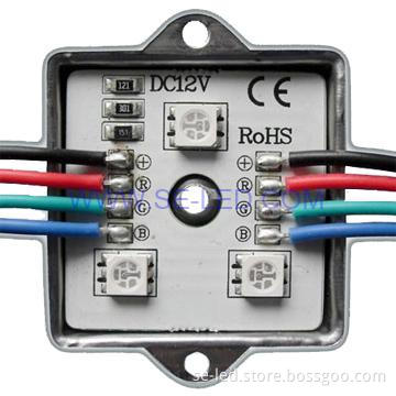 Rectangle Decorative 3PCS 5050 35mm Waterproof RGB LED Modules